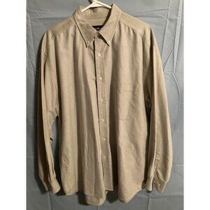 Eddie Bauer Button‎ Down Long Sleeve 100% Cotton Size L